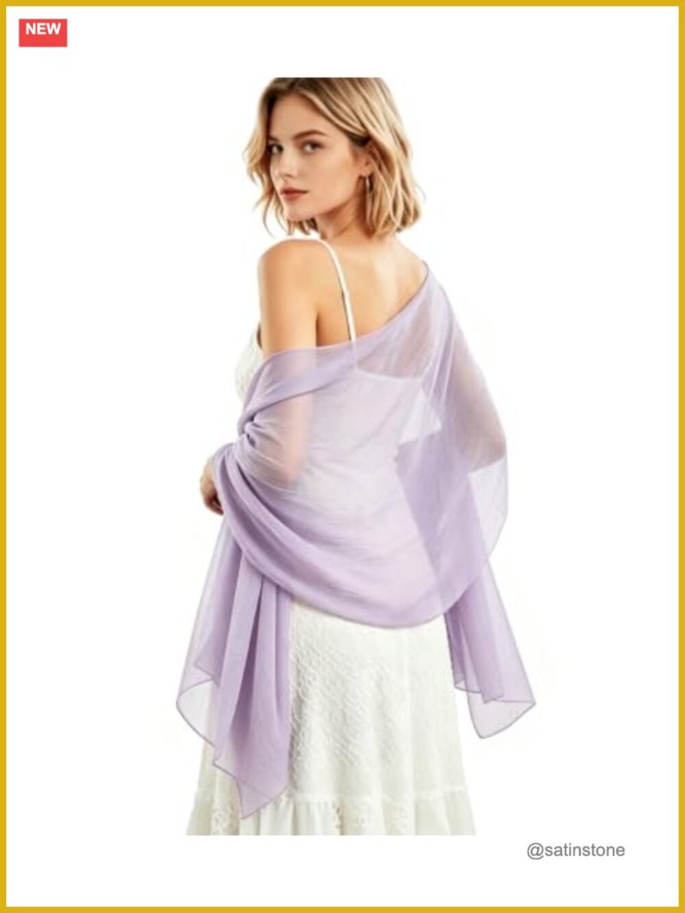 Chiffon Shawls Wraps Lightweight Silky Scarf Wedding Prom Evening Dress